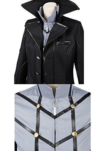 Ya Cos Persona 5 Protagonist Joker Cosplay Costume Coat Suit Jacket Outfit Top Attire Dress Up Black Large Pricepulse