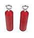 Atomik Climbing 2 inch Vertical Hanging Pipes Set of 2 in Red for Grip and Strength Training As Seen on American Ninja Warrior
