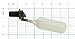 Kerick Valve M3P2 PVC Mini Float Valve, Tank Mount, Fixed Arm, 1.5 gpm at 60 psi, 3/8