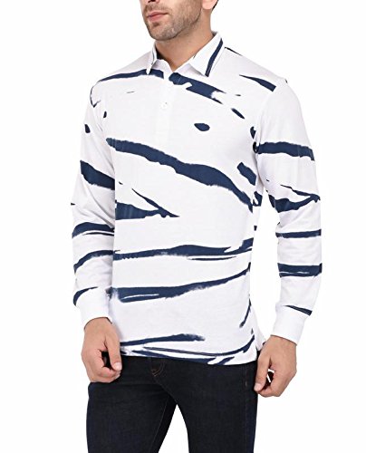 vivid bharti men's white printed full sleeve high quality tshirts