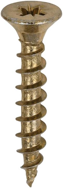 TIMCO Solo Chipboard Wood Screws Gold 5.0 x 30mm - Box of 200