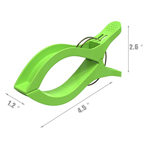 image for Attmu 12 Pack Beach Towel Clips Chair Clips Towel Holder in Fun Bright