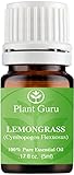 Lemongrass Essential Oil. 5 ml. 100% Pure, Undiluted, Therapeutic Grade. Sample Size