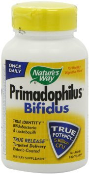 Nature's Way Primadophilus Bifidus, 180 Vcaps , Pack of 2