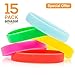 Mosquito Repellent Bracelet (15 Pack) w/ Natural Citronella Oil for Kids & Adults-Travel Anti Insect-Deet Free Glow in the Dark Wristband-Outdoor & Indoor Bug Band-Safe Non Toxic-Multicolor-Waterproof