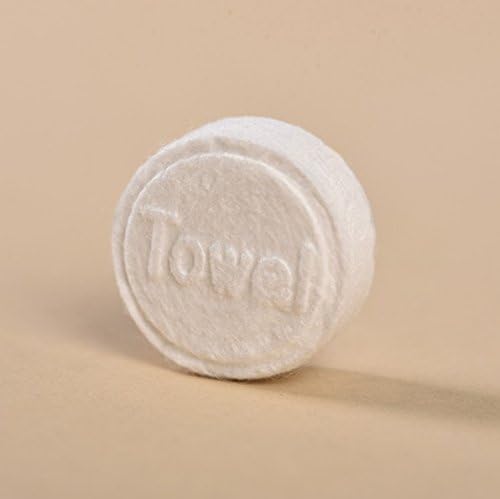 FitOutWipe Mini Portable Compressed Biodegradable Towels Tablet Capsules for Travel Picnics Baby Care Kids Outdoor Activities Kitchen Office Sports Cloth Camping (100uw)
