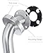 Wall-to-Floor Grab Bar + Side Leg - Stainless Steel - Concealed Mounting Flanges - Hardware Included - ADA Compliant - Free Grab Bar Included