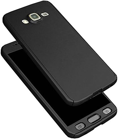 AccWorld 360 Degree Ipaky Full Body Protection Case for Samsung Galaxy J710/J7 (Includes Front & Back Cover & Screen Tempered Glass)(Black)