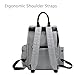 HaloVa Diaper Bag, Women's Backpack, Fashion Maternity Mom Back Pack, Waterproof Travel Backpack, Large Capacity Baby Nappy Bag, Black