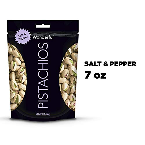 Wonderful Pistachios, Salt and Pepper Flavored, 7 Ounce Resealable Pouch