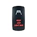 QUNQI STAR 5 pin Laser Backlit Rocker Switch Rock Lights 20A 12V On/Off LED Light Toggle Switch with Jumper Wires Set（ROOF LED Light BAR,Red）