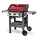 Weber 45030001 Spirit II E-310 3-Burner Liquid Propane Grill, Red