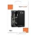 kwmobile Premium hard case for Samsung Galaxy A3 (2016) with reinforced back of brushed aluminium in black