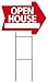 OPEN HOUSE Sign - Arrow Shape Corrugated Sign INCLUDES 24