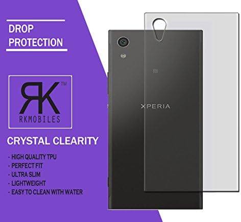 RKMOBILES Soft TPU Ultra Thin Back Case Cover for Sony Xperia XA1 Plus (Transparent, 0.3mm)