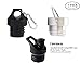 TOPOKO 25 Ounce Flip Top Spout Straw Lid Double Wall Stainless Steel Water Bottle Vacuum Insulated Bottle, Leak Proof BPA free