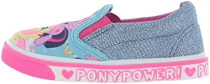 WILLIAM LAMBGirls My Little Pony MLP Casual Canvas Blue Glitter Sparkle Shoes UK Infant Size 6