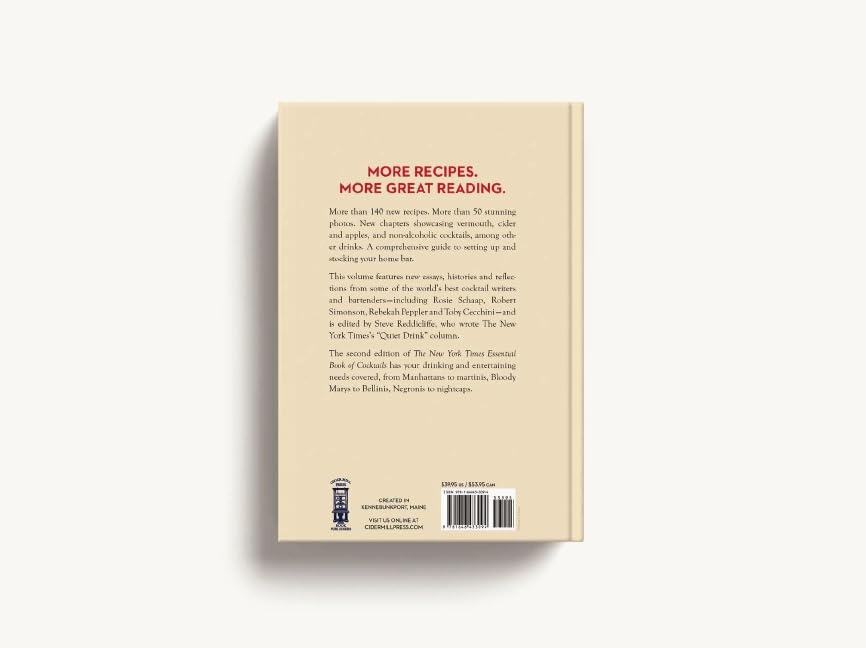 The New York Times Essential Book of Cocktails (Second Edition): Over 400 Classic Drink Recipes With Great Writing from The New York Times