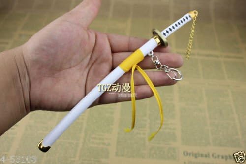 20cm Alloy Japan anime ONE PIECE Roronoa.Zoro Tachi weapon model keychain in box