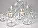 Set of 24 Glass Tea Light Holders - Sturdy Clear Glass Ideal for Weddings, Party Decorations or Holiday Centerpieces