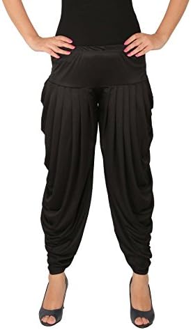 Culture the Dignity Women's Lycra Side Pleated Harem Pant Dhoti Patiala Salwar Aladdin Pant - C_SP_DH_Single