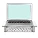 WALI Tempered Glass Monitor Riser Desktop Stand Height Adjustable Table Top for Flat Screen LCD LED TV, Laptop, Notebook, and Display (GTT01)thumb 1