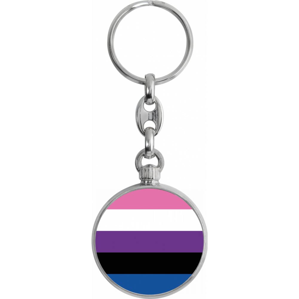 Toff London Pride Genderfluid Flag Keyring