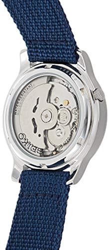 Men's SNK807 SEIKO Automatic Stainless Steel Watch with Blue