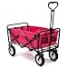 Pink Mac Sports Collapsible Folding Utility Wagon Garden Cart Shopping Beach