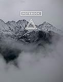 Aesthetic Art Journaling: Light Weight Mountain Hiking Composition Book | 150 Dotted Bullet/Dot Grid by Writing Aesthetics