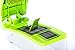 Pro Vegetable Chopper by DOTERNITY - Vegetable Grater Potato Slicer - Cutter for Cucumber, Onion with 6 Stainless Steel Blades - Tomato Mandolin Slicer - Food Container with Storage Lid