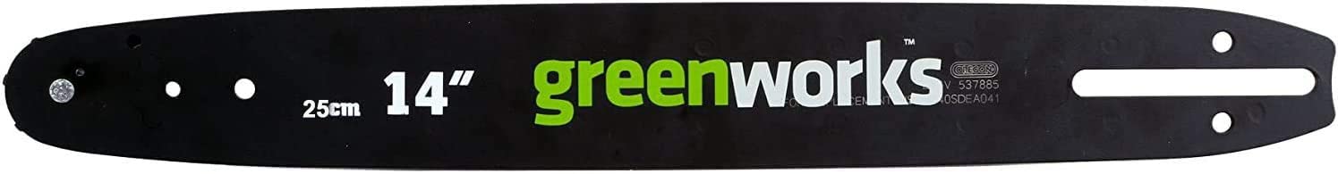 Greenworks Original Guide Bar for Chainsaw (25 cm Replacement Bar Suitable for The Chainsaws GD40TCS of the 40 V Series by Greenworks)