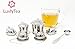 2 Pack Ultra Fine Loose Leaf Tea Ball Infuser Strainer Steeper, Including Tea Scoop, Drip Trays, Long Chain Handle for Easy Brewing All Fine Teas, Spices and Seasonings.