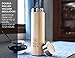 Bamboo Brew Bamboo Travel Tumbler with Infuser & Strainer 18oz | Stainless Steel Coffee & Tea Flask | Vacuum Insulated | Beautiful Packaging