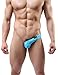 DomiGe Mens Low Rise Sexy Asymmetric Thong Jock G-String 4 Colors