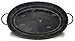 Urban Legacy Large Black Oval Serving/Decorative Metal Tray
