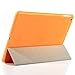 BESDATA Ultra Thin Magnetic Smart Cover [Auto Wake/Sleep Function]& Translucent Back Case for 2013 iPad Air + Screen Protector + Cleaning Cloth + Stylus (Orange)