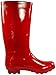 NORTY Waterproof Rain Boots for Women Size 9, Tall & High Calf Rain Shoes, Slip-Resistant, Comfortable Rainboots, Stylish Outdoor & Garden Boots, Glossy Red, 13.25” Shaft