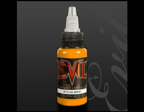 EVIL Tattoo Ink -BITCHES BREW- 1/2oz Bottles -Tattoo Supplies-