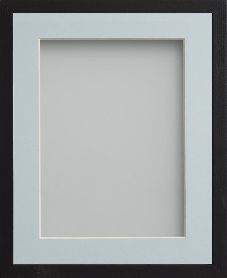 Frame Company Webber Black with Light Blue Mount, 6x4 for 5x3 inch