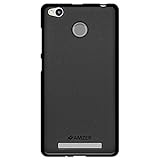 AMZER Pudding TPU Soft Gel Skin Case for Xiaomi Redmi 3, Xiaomi Redmi 3s - Black