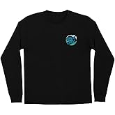 SANTA CRUZ Wave Dot L/S Heavyweight T-Shirt Black Med Mens