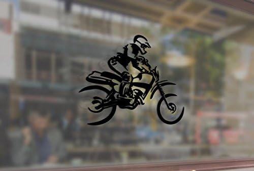 25cm Motorcyclist Enduro Moto Cafe Art Vinyl Stickers Funny Decals Bumper Car Auto Computer Laptop Wall Window Glass Skateboard Snowboard Helmet