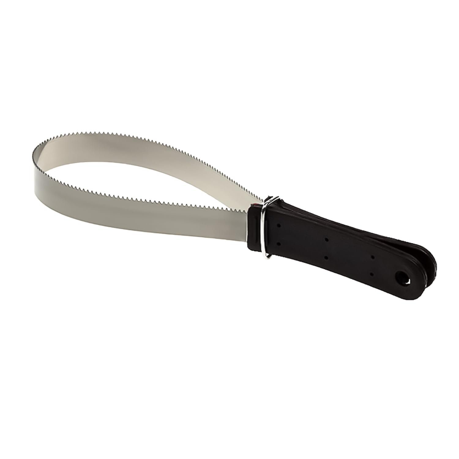 JNAWA Horse Hair Brush - Black Dual Sided Blade Shedding Tool, Stainless Steel Riding Horse Sweat Scraper for Grooming