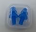 6PAIRS Soft Silicone Earplus Swimmers Flexible Ear Plugs for Swimming Sleeping with Earplug Case (Blue)
