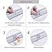Favide 8 Pack Adjustable Sliding Window Locks Aluminum Alloy Window Security Locks with Key for Home