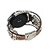 Fit for Samsung Galaxy Watch (42mm), Galaxy Active Watch Bands, 20mm Feminine Leather Replacement Bands Straps Wristbands Bracelet fit for Garmin Vivoactive 3, Forerunner 245 Music (Rose Gold)
