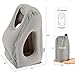 Inflatable Travel Pillow, Homecube Portable Travel Pillows for Airplanes Patented Air Nozzle Fastest Inflating Nap Pillow Support Head, Neck and Chin, Soft PVC Flocking (Grey)