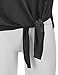 RENGA X NO BOTHER Women's Deep V neck Short Sleeve Loose Fit Lightweight Top