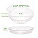 TRUEDAYS 8 Inch 10 Pack Clear Plant Saucers, Durable Thicker Round Clear Flower Plant Trays for Recycle Outdoor Indoor Usethumb 1